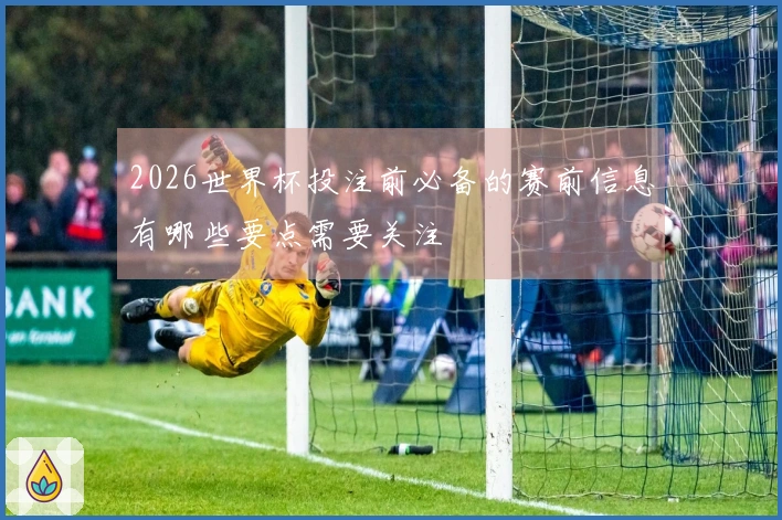 2026世界杯投注前必备的赛前信息有哪些要点需要关注