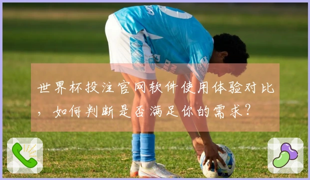 世界杯投注官网软件使用体验对比，如何判断是否满足你的需求？