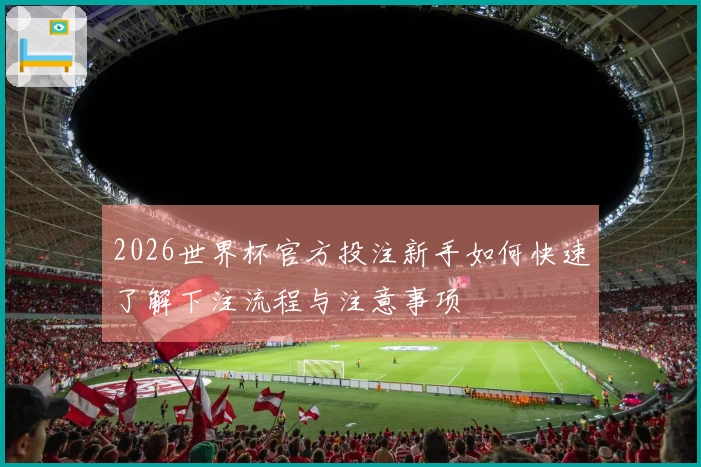 2026世界杯官方投注新手如何快速了解下注流程与注意事项
